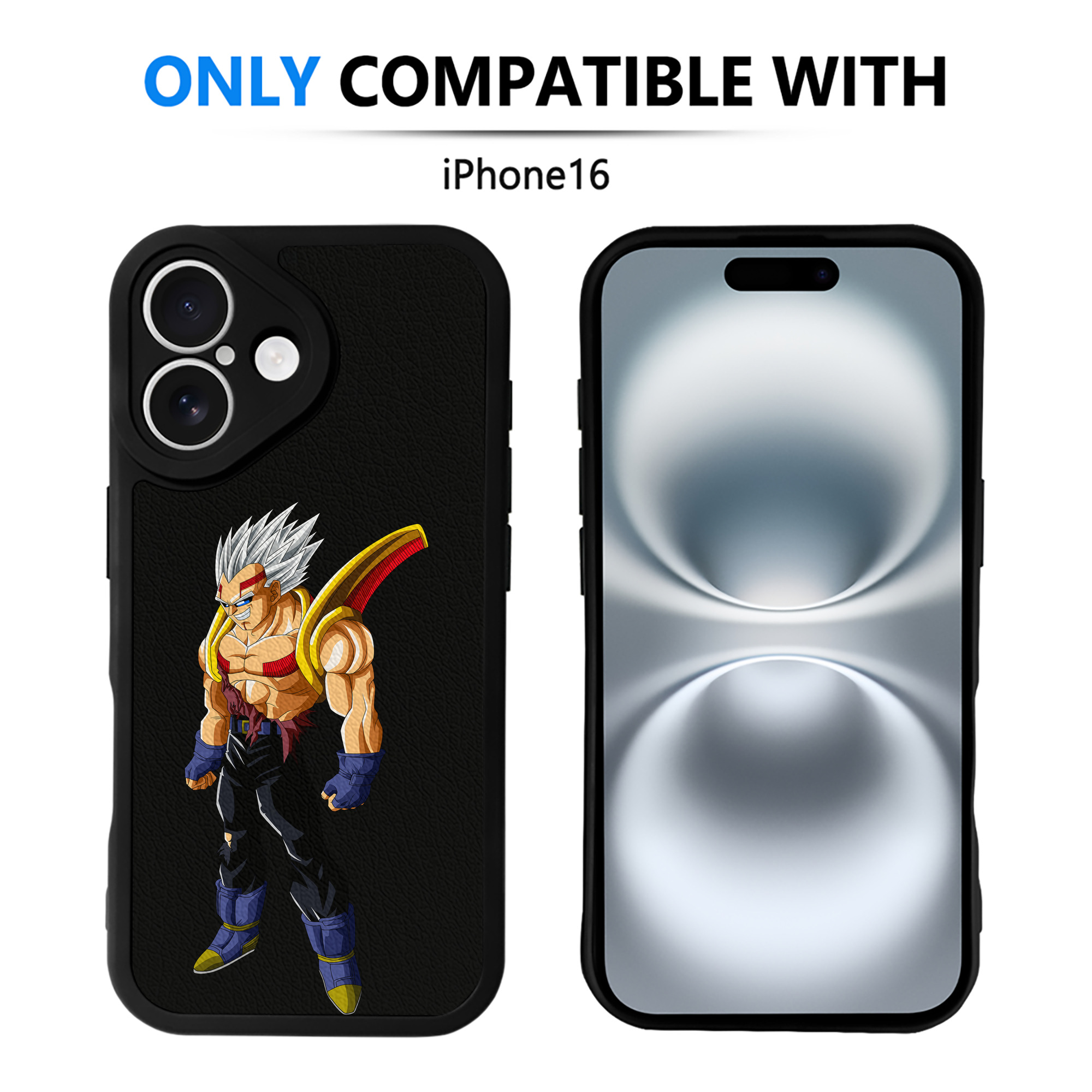 （画像用） ドラゴンボール DRAGON BALL 【iPhone 16シリーズ対応】シリコンスマホケース（レザー調） 材質：シリコン